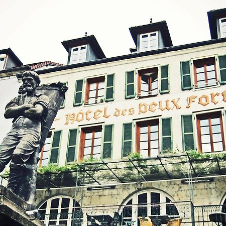 Logis Hotel Des Deux Forts Salins-les-Bains Bagian luar foto